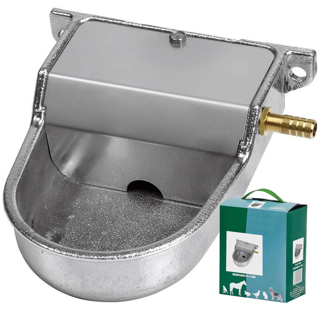 Bebedero Perro Automatico | Bebedero para Perros | Bebedor de Agua para Perros 12x16x6cm | Bebederos Perro Aluminio Pared | Dispensador de Agua Automatico Pared | Surtidor Agua para Ganado Oveja Gato