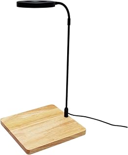 QWLWBU 10W Full Spectrum LED Aquarium Light 360° Adjustable with Bamboo Board USB Nano Fish Tank Light for Betta Plants