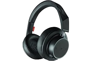 Plantronics Black Over-the-Ear Bluetooth Backbeat Go 810 Noise-Isolating Headphones