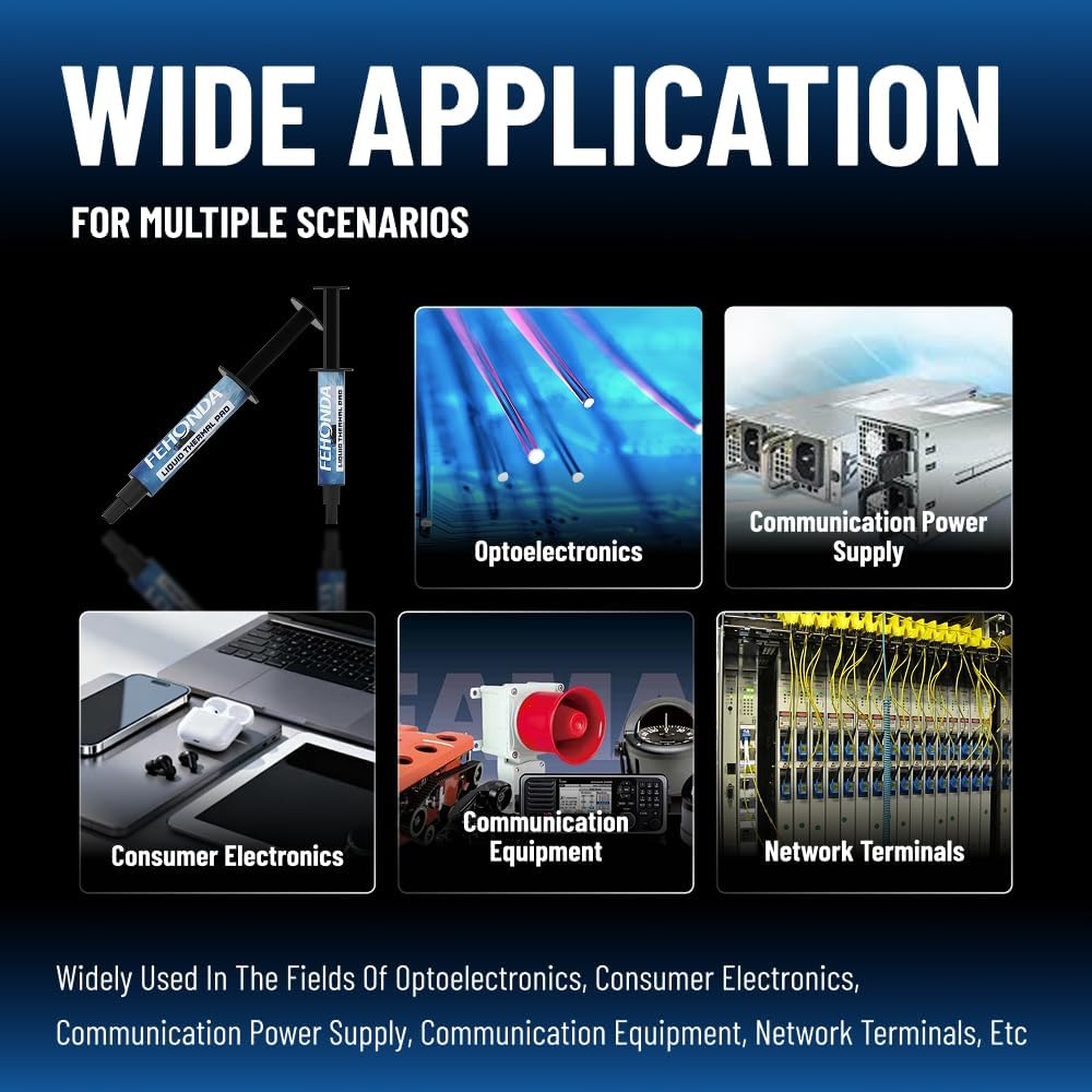 18W/mK Exceptional Fluidity Thermal Putty, 50g Ultra-Low Thermal Resistance Thermal Putty GPU, Non-Conductive Easy to Apply, Thermal Putty Laptop Gamer/PS4/PS5/Consoles/Processor/PCB