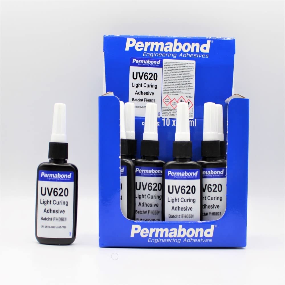 Buy Permabond UV620 (10 x 50ml) Optically Clear Single-Part Fast Curing ...