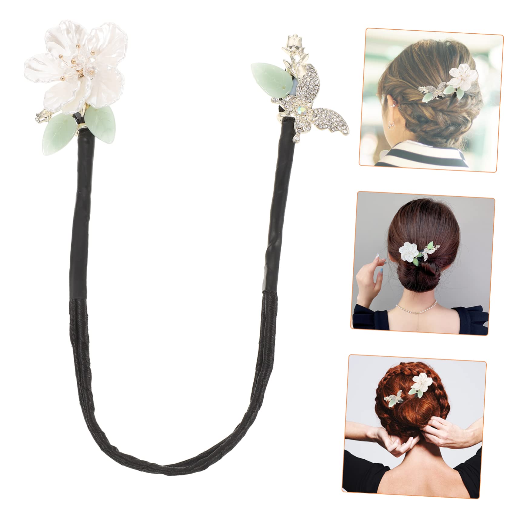 MAGICLULU 5 Stück Fashion Bun Hair Maker Wrap Strass Bun Former Für Elegantes Styling Haar-accessoires Für Frauen