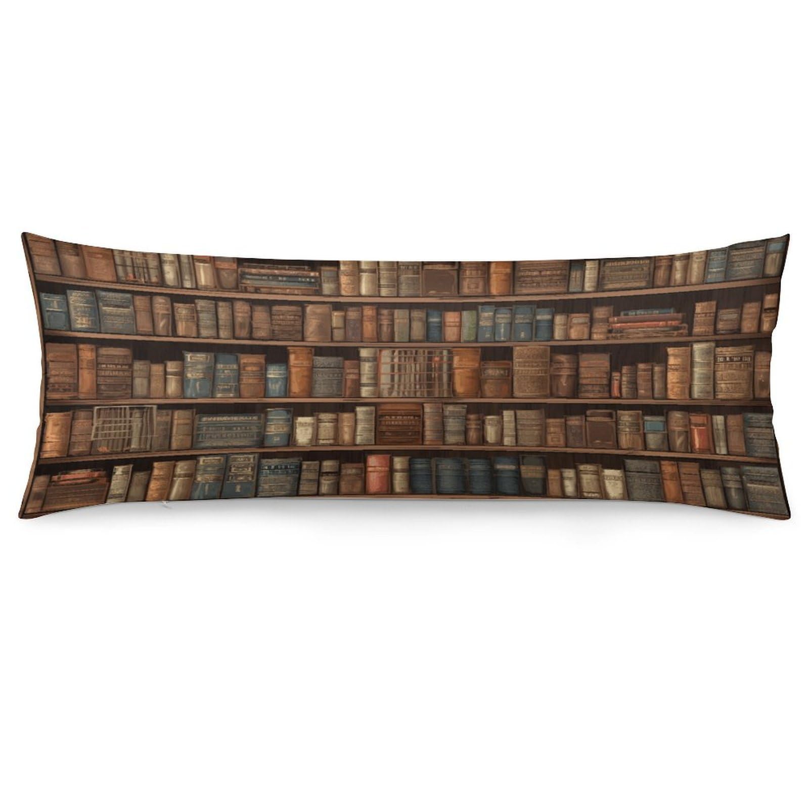 Library Bookshelf Book Throw Pillow Cover Soft Pillow Case Decorative Lumbar Pillow Cover Cozy Throw Pillowcase Polyester Rectangular Cushion Case Decor for Couch Sofa Bed