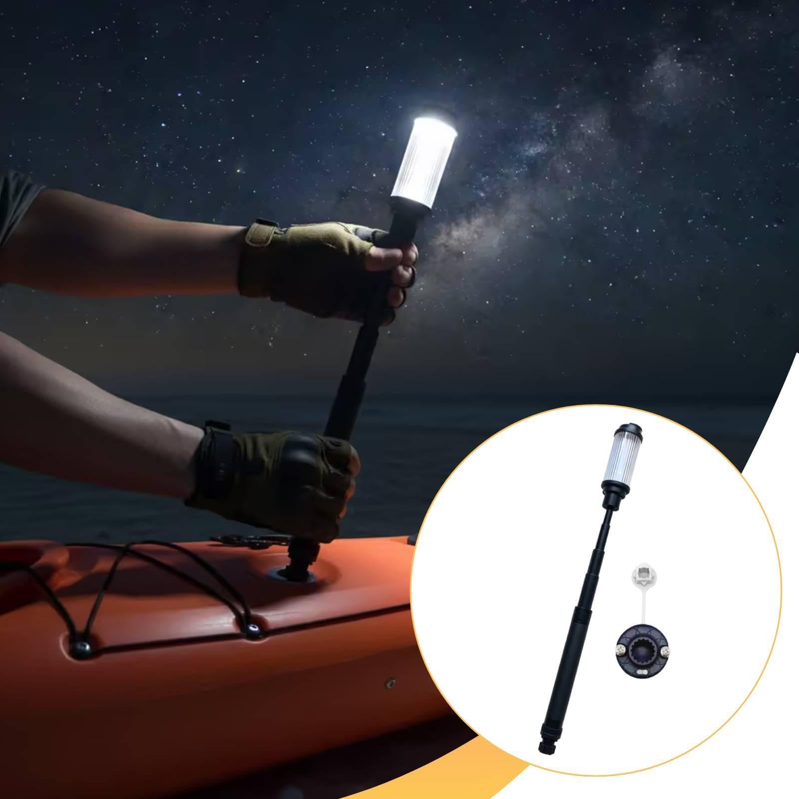 Luce di Navigazione a LED per Imbarcazioni, Accessorio Impermeabile con Ricarica USB-C, Disconnessione rapida