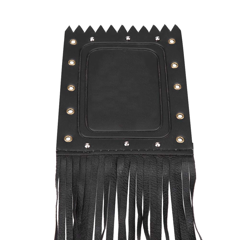 Manchons De Poignée En Cuir Avec Franges En Cuir Pour Poignées Moto Custom