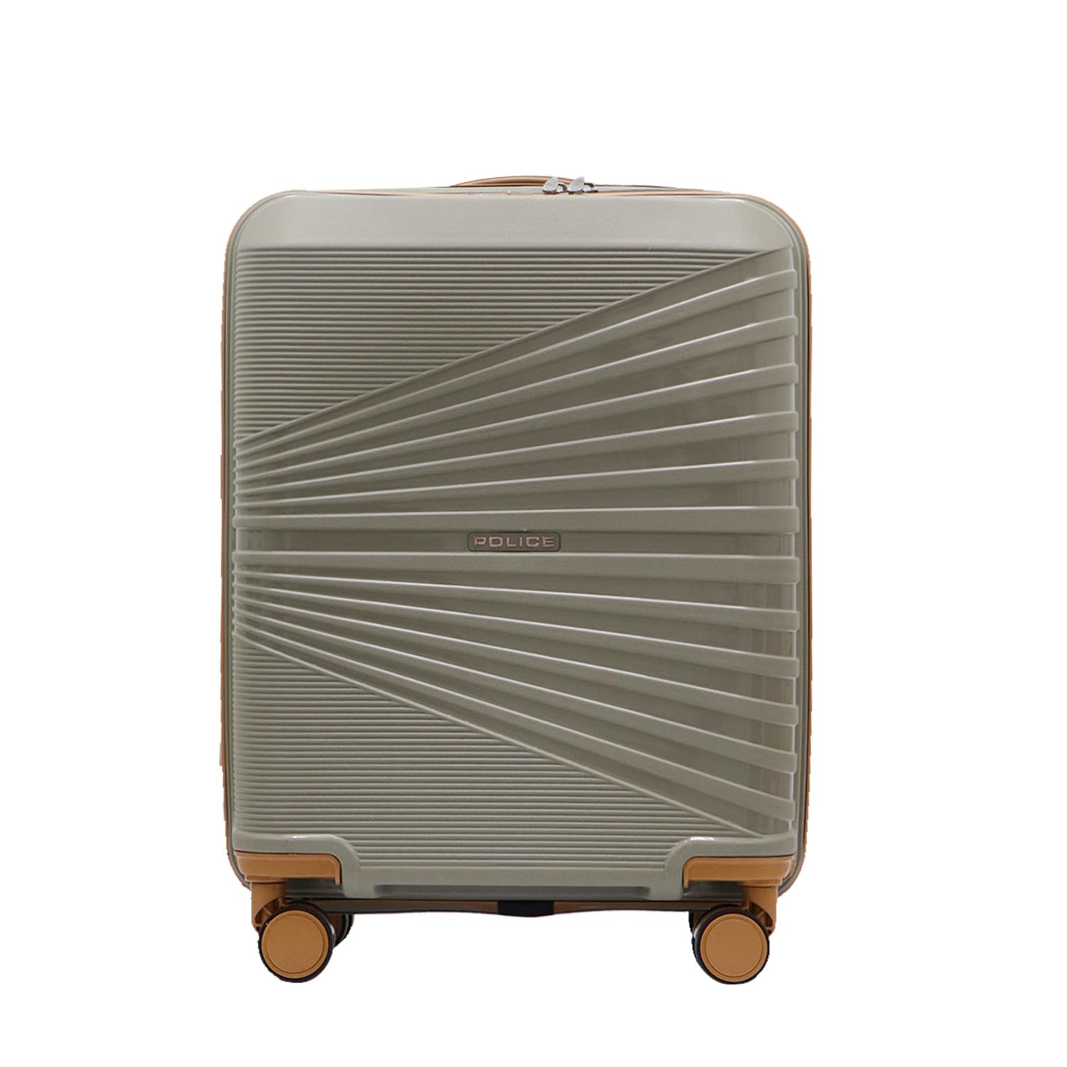Origine Cabin Trolley | 65L Capacity TSA Lock 8 Smooth 360° Spinner Wheels Telescopic Handle PP Hard Shell | Lightweight 20" Cabin Luggage for Travel & Weekend Trips (Beige/TAN) (Olive/Tan)