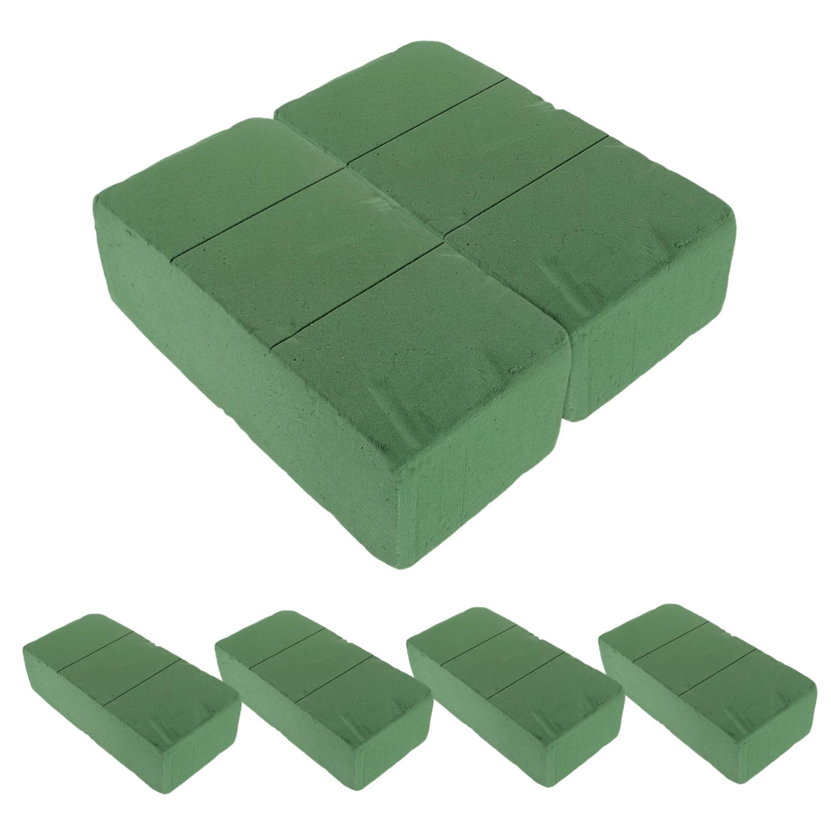 LIFKOME 6Pcs Floral Foam Blocks for Fresh and Artificial Flower Arrangements Versatile Dry Foam Bricks for Weddings DIY Crafts and Floral Decoration