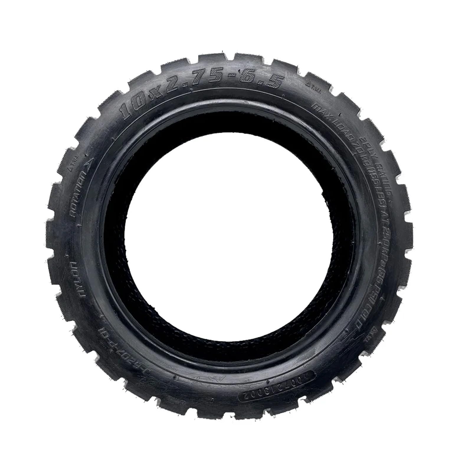 Générique Pneu Trottinette 8.5 Pouce sans Chambre à air 10x2.75-6.5/70-6 255x70 Tout-Terrain, Scooter électrique 10", Roues AV/AR