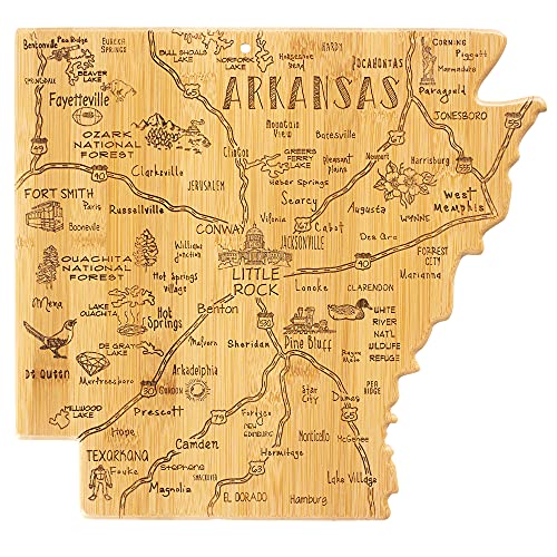 Tabla de Cortar de Bambú con Forma de Arkansas