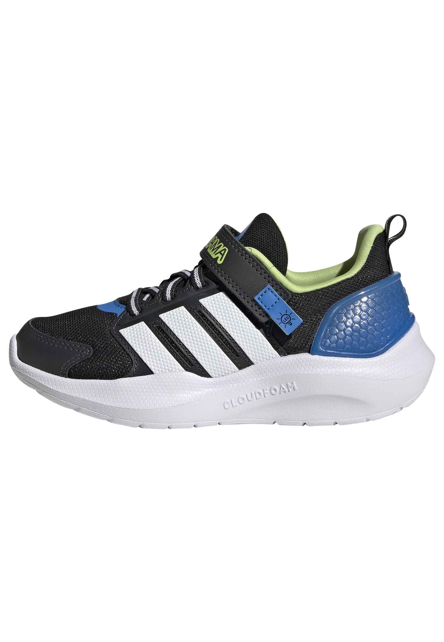 adidas Unisex Kinder Lightorama Runner Children Shoes, core Black/FTWR White/Lucid Ray Blue, 30 1/2 EU