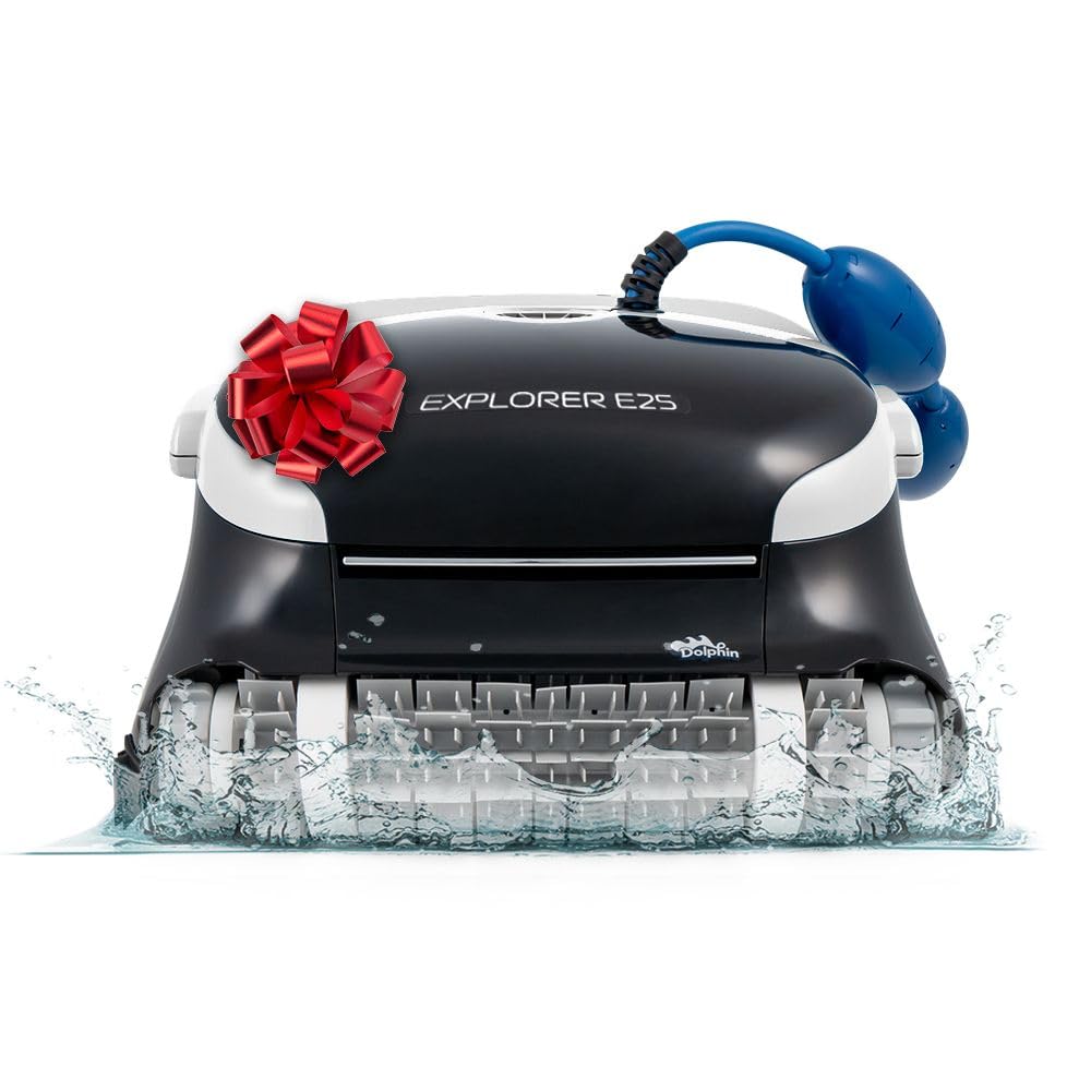 Dolphin (2025 Model) Explorer E25 Wi-Fi Robotic Pool Vacuum Cleaner Pools up to 50 FT - Waterline Scrubber Brush