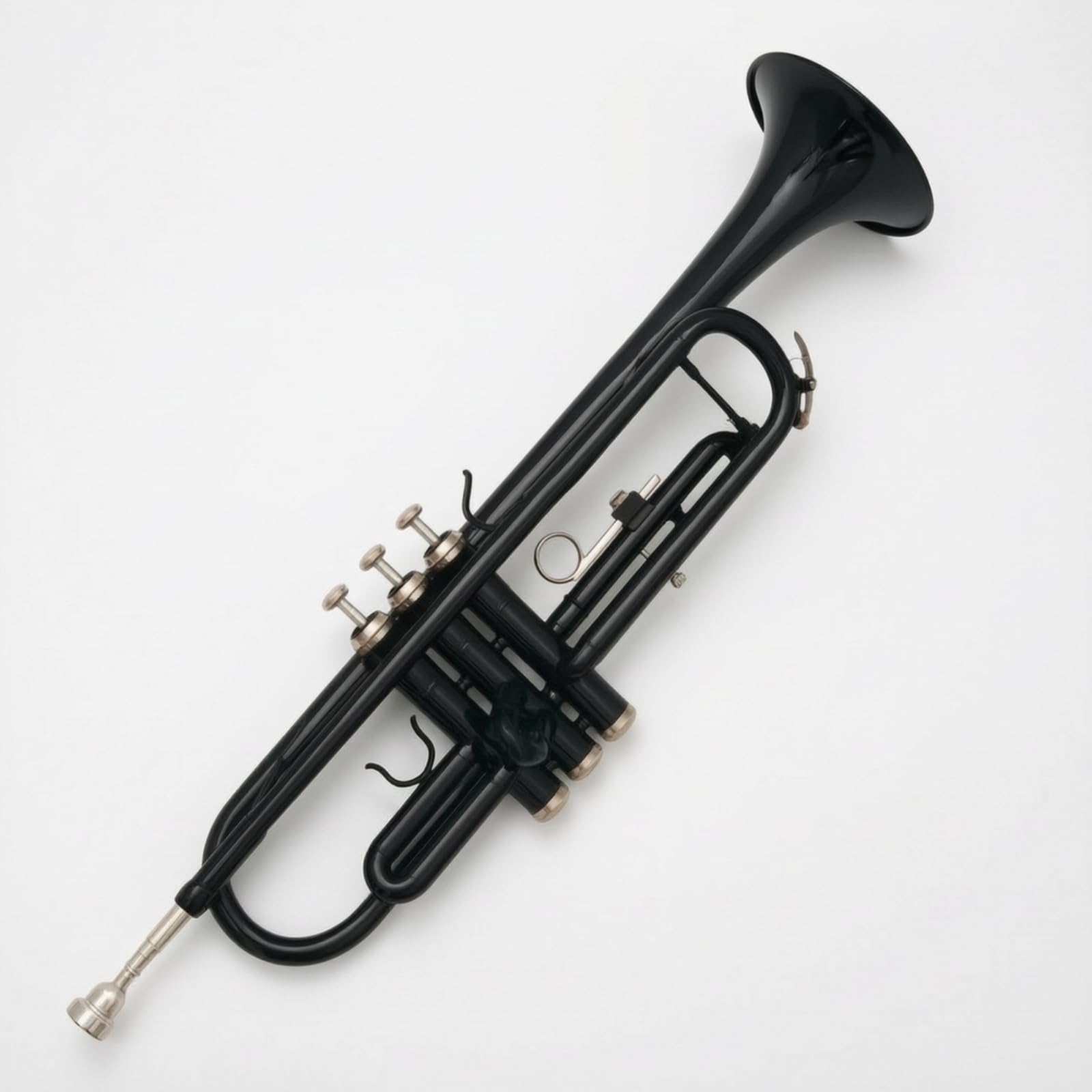 Tromba in Laccata Nera Tromba in Si Bemolle Tre Pistoni per Principianti, Musicisti, Studio, Scuola, Concerti