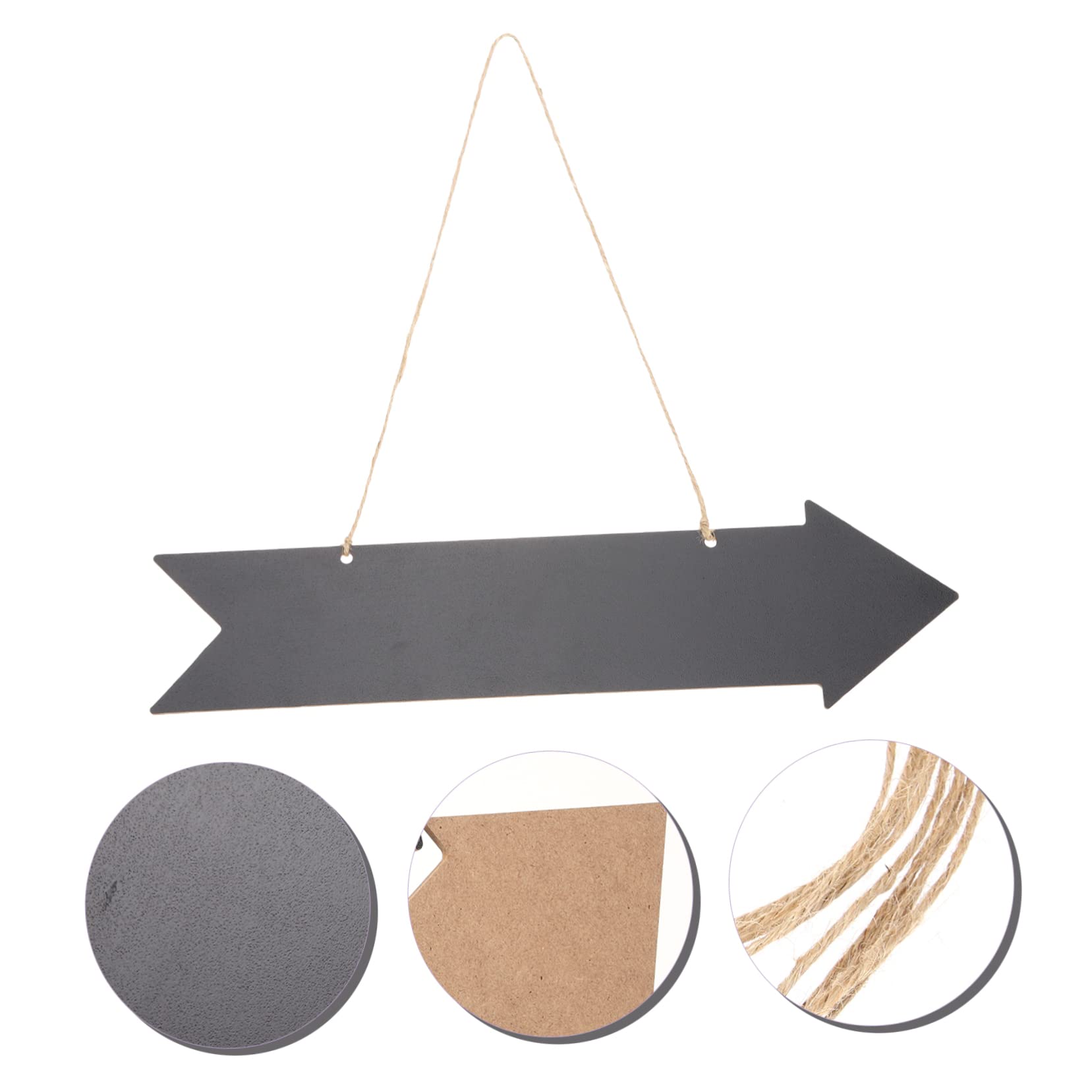 Lot De 6 Panneaux De Rue En Bois Avec Marqueur - Dimensions 15x40x0,3 Cm, Flèche Vierge, Pour Décoration Jardin