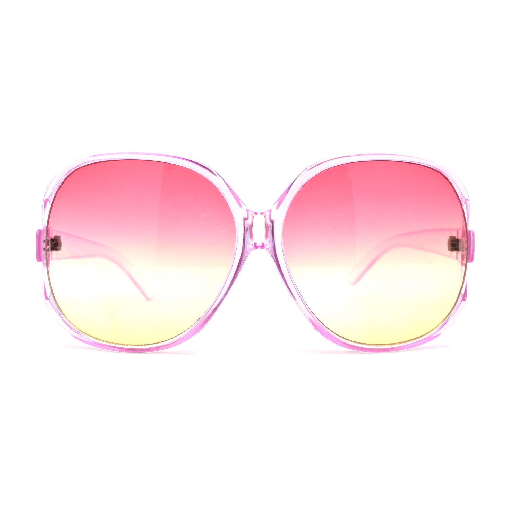 SA106 Womens Extra Oversized Round Designer Fashion Exposed Lens Butterfly Sunglasses