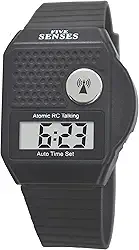 FIVE SENSES - Relógio inglês atômico falante, fácil de usar para idosos, homens cegos, mulheres, relógio de fala alto com som para deficientes visuais, relógios para mulheres idosas, produtos para pessoas cegas 1026