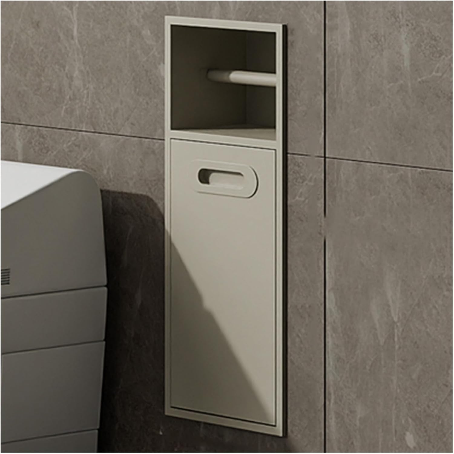 Niche de douche abricot en inox idéale pour organiser la cuisine et le salon