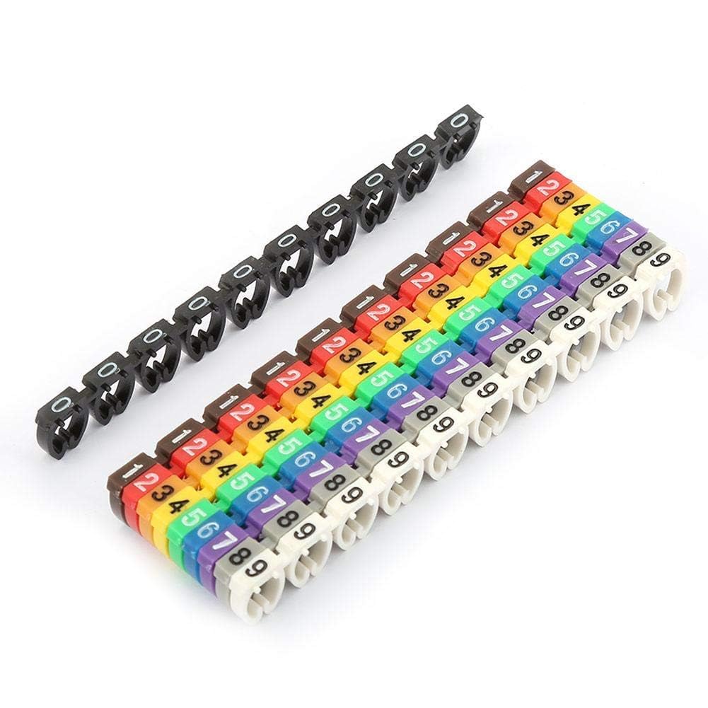 Wire Markers Wire Number Labels Colorful Wire Numbering Kit Tube Cable Marker for Marking Color-Coded Cables-image-44