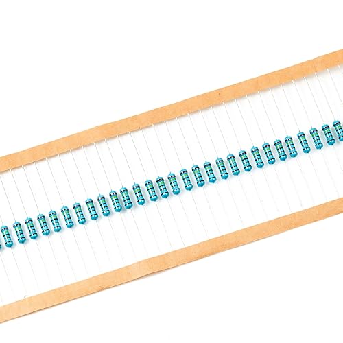Vista 305 de Chanzon 100pcs 1/2W (0.5W) 100 Ohmios Resistencia fija de película metálica Ohmios 0.01 ±1% Tolerancia 100R MF Resistencias de orificio pasante