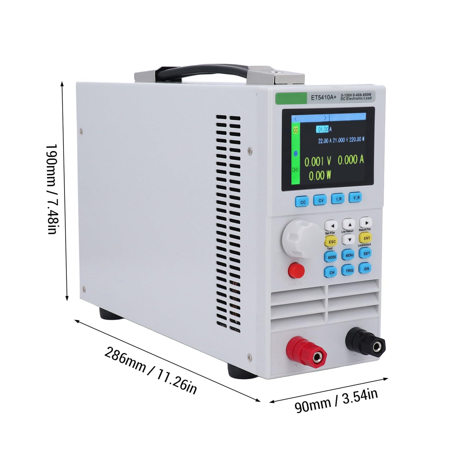 Alimentatore CC ET5410A+ Lega di Alluminio 400 W 0-150 V 0-40 A Alta Precisione Dotato di Porta di Ricarica USB 5 V 2 A per Progetti di Riparazione Elettronica in Laboratorio
