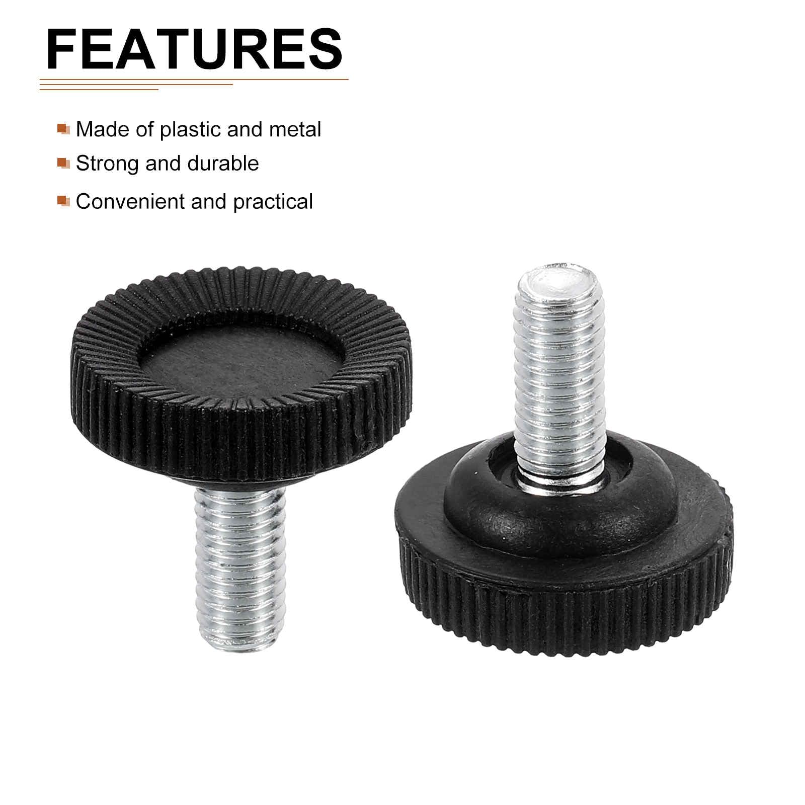 DTGN M8x16x28mm(DxLxOD) Screw on Furniture Glide Leveling Feet, 24Pack, Good for Furniture - Image 3