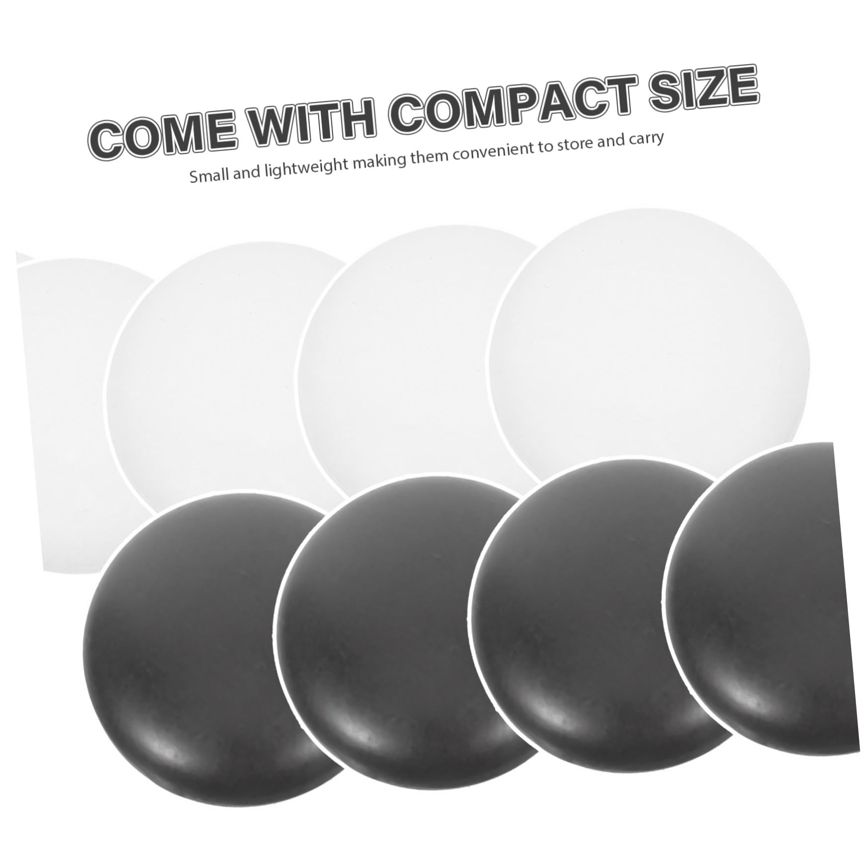 UKCOCO Pièces de Jeu de Go 360pcs en Résistantes, Petites Pièces D'échecs Pratiques à Transporter et Ranger, pour Jeux de Société et Écoles