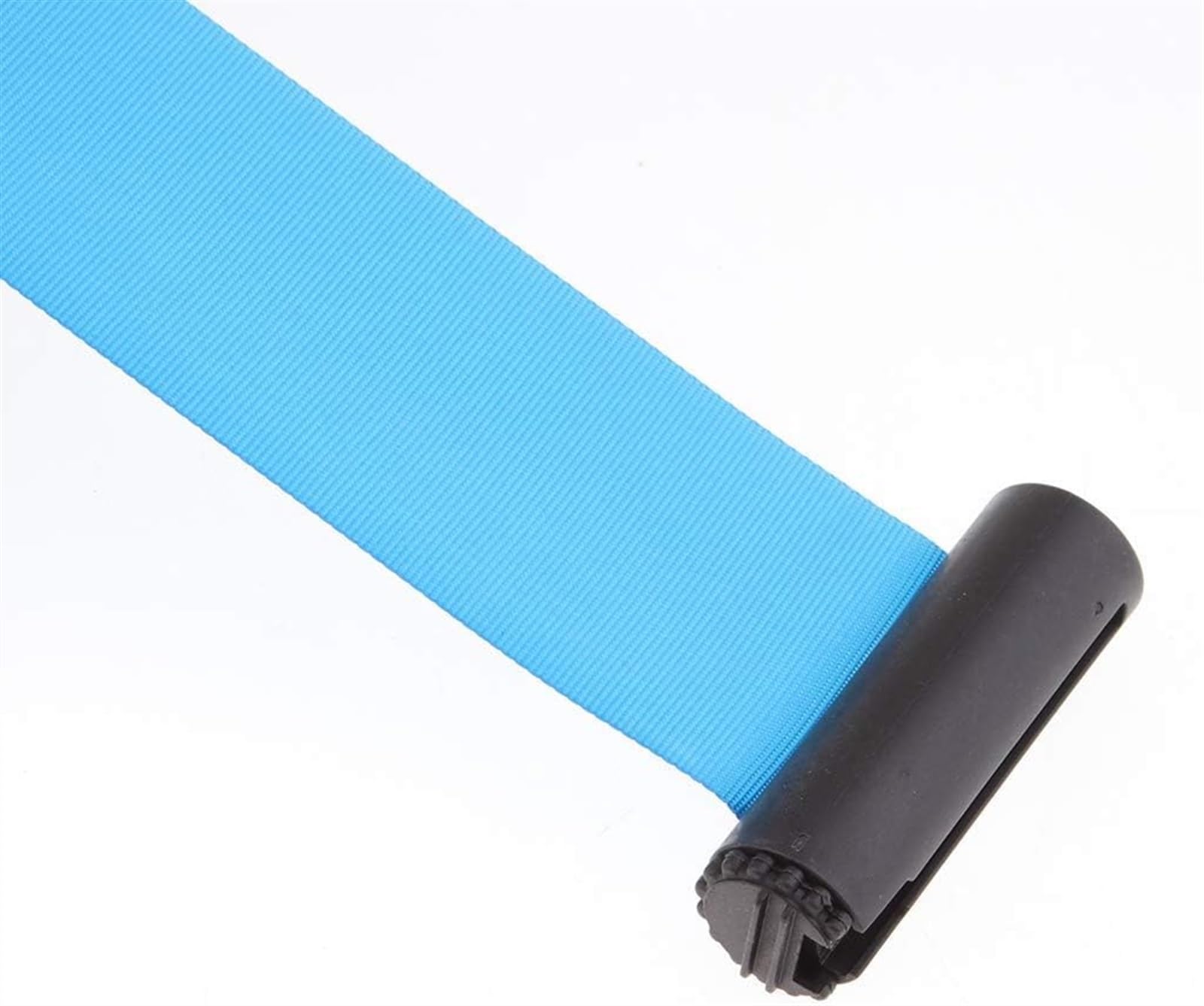Barriera retrattile con nastro in acciaio blu da 5 m, ideale per musei, cinema, eventi e controllo della folla, durevole, sicuro e facile da usare