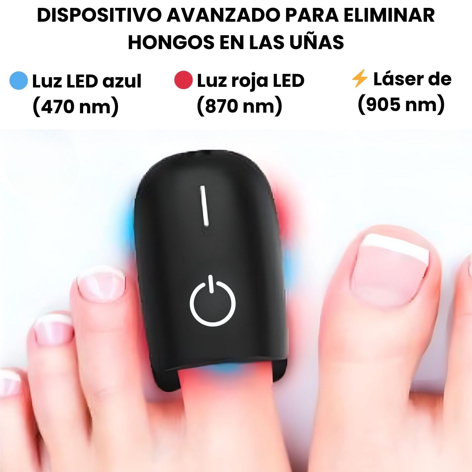 Tratamiento hongos uñas pies - Tratamiento Laser onicomicosis - antihongos - antifungico para uñas pies y manos - Eliminar micosis - potente tratamiento anti hongos - Quita hongos (Negro)
