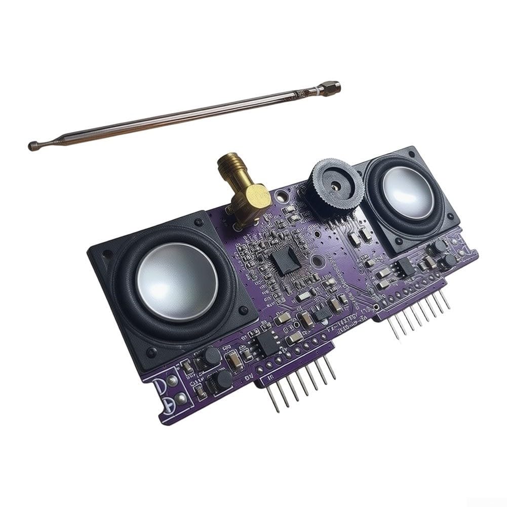 TEA5767 Componente radio FM per Flipper per zero – Ricevitore 76-108MHz con uscita audio 2W & estensione plug-and-play (senza shell)