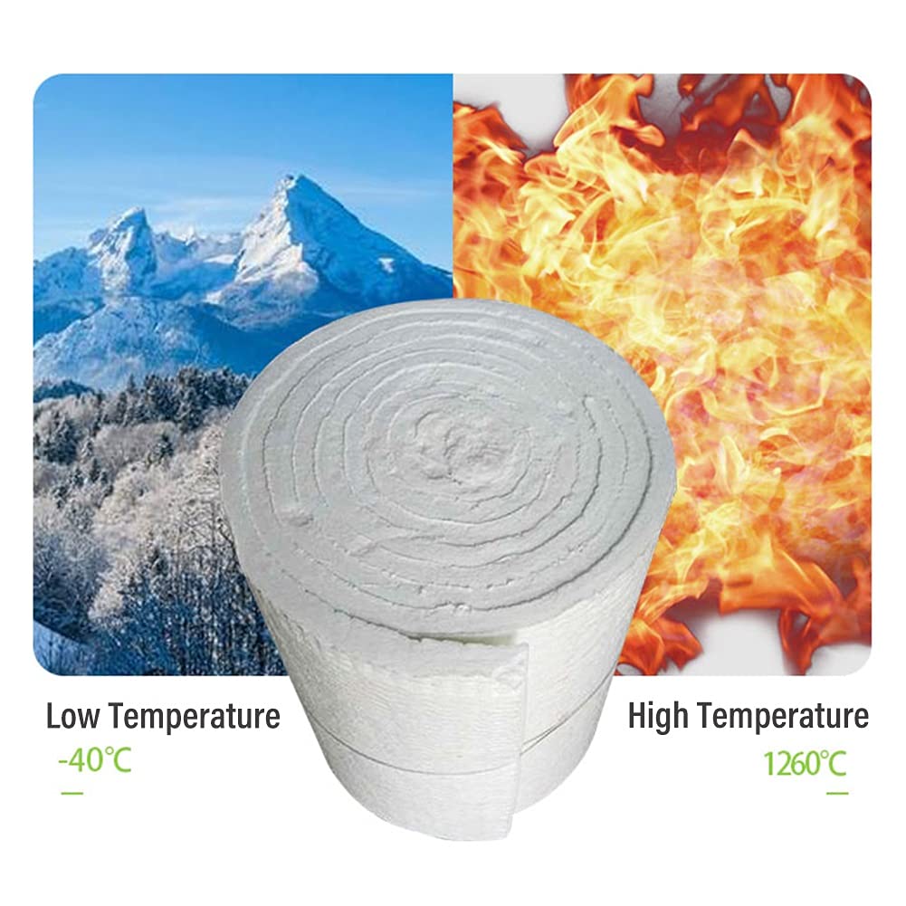 Manta aislante de fibra de cerámica, material térmico resistente al calor, fácil de cortar para aplicaciones de amortiguación de sonido
