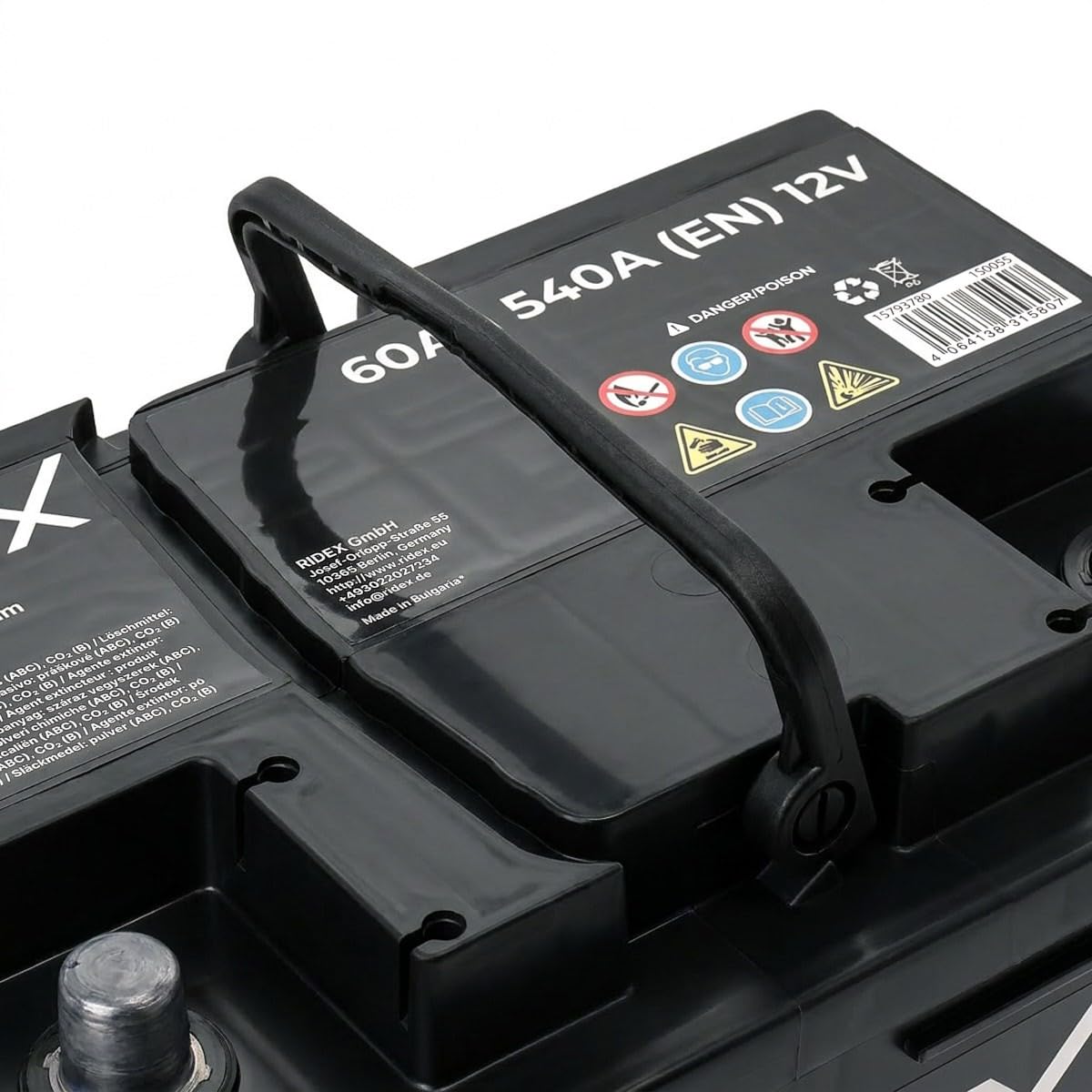 RIDEX Batterie 60, Ah 540, A/EN 1S0055 L 242mm B 175mm H 175mm