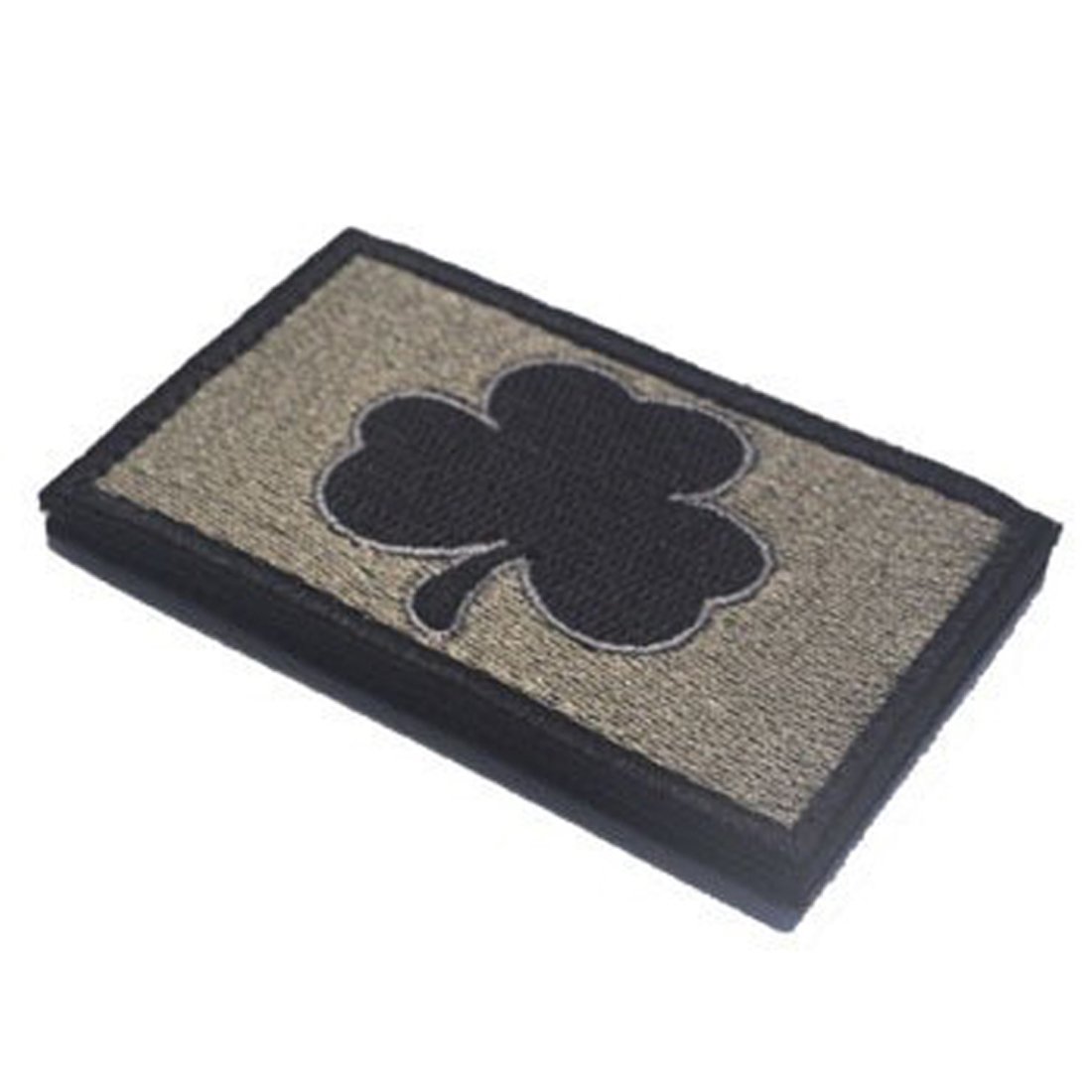 Toppa Tattica Irlandese Trifoglio Di San Patrizio – Ricamata Con Gancio (Velcro) 8x5 Cm, Verde Militare E Nero (Confezione Da 2)