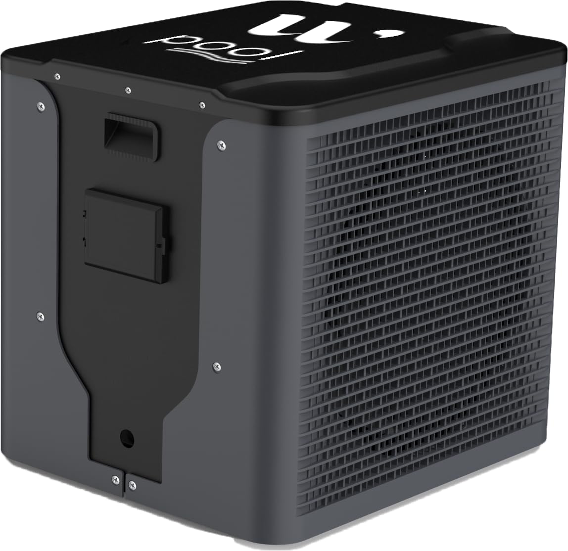 Pompa di Calore Piscina Cubo 2,5 per Piccoli Bacini fino a 15 m³, Colore Nero