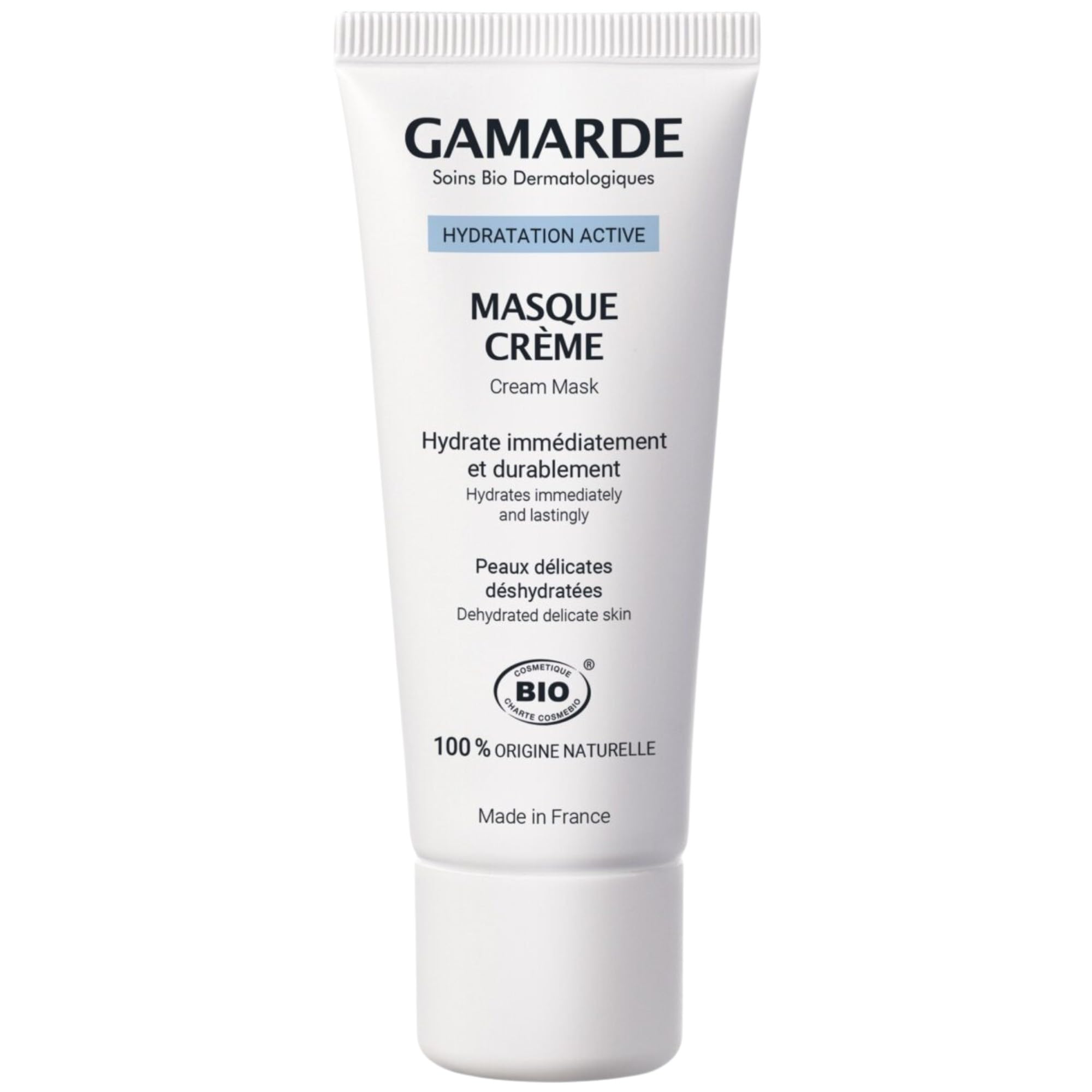 GAMARDE Organic Cosmetics: Moisturising Cream Mask with Hyaluronic Acid I Natural Cosmetics Face Mask I Face Mask for Dry Skin I Face Mask I Face Mask Men & Women I Vegan I 40 ml