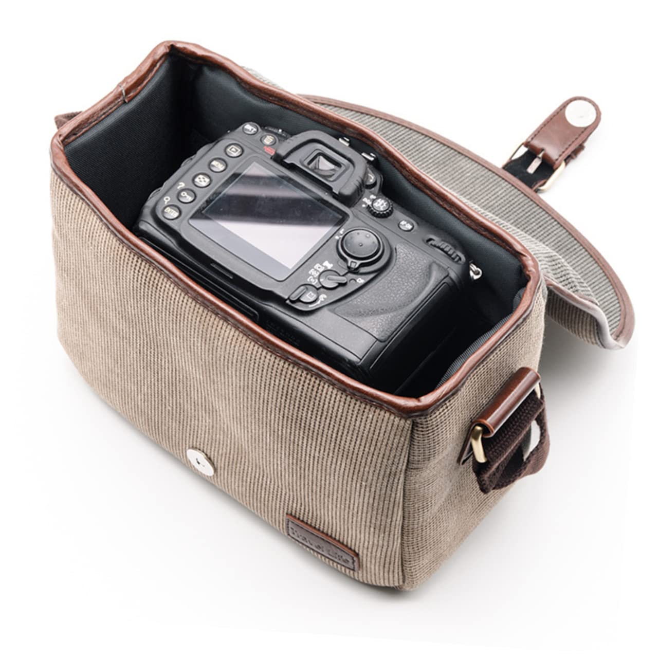 jojofuny Borsa Tracolla Tela Per Fotocamera Digitale Organizer Per e Design Antiurto e Multi-tasche
