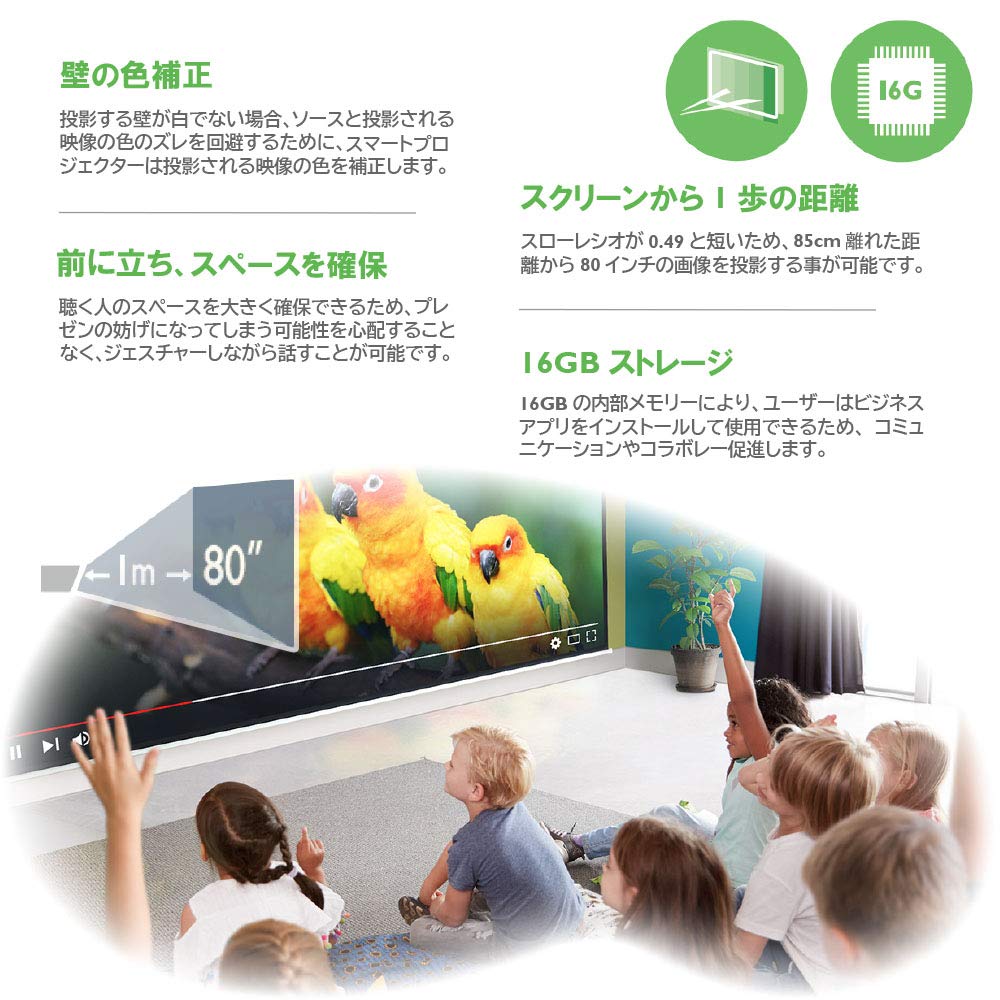 Amazon.co.jp: BenQ EW800ST WXGA画質 短焦点 DLPスマート 