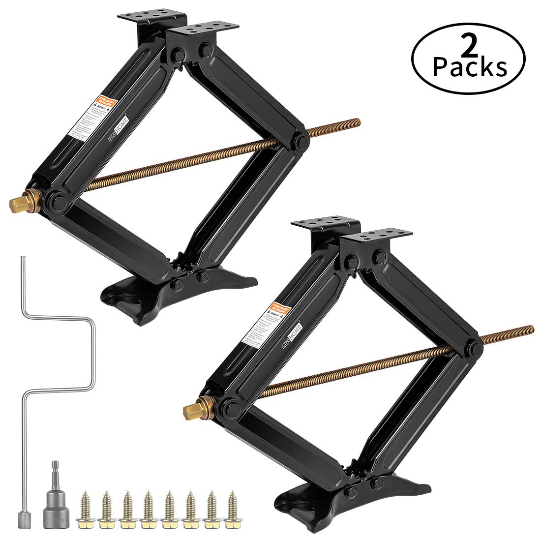Buy VIVOHOME Set of 2 Heavy Duty 26" 5000 lbs Steel Scissor Jacks RV
