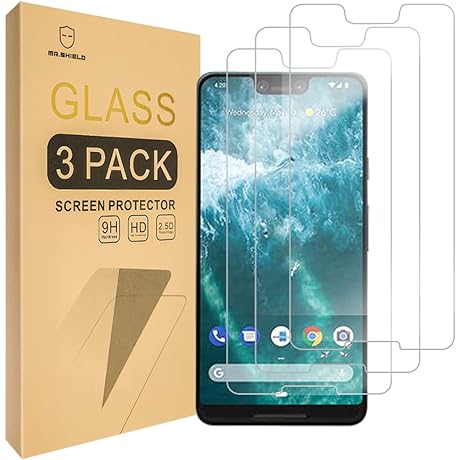 [3-Pack] Mr.Shield Pixel 3 XL Screen Protector with Lifetime Replacement Warranty