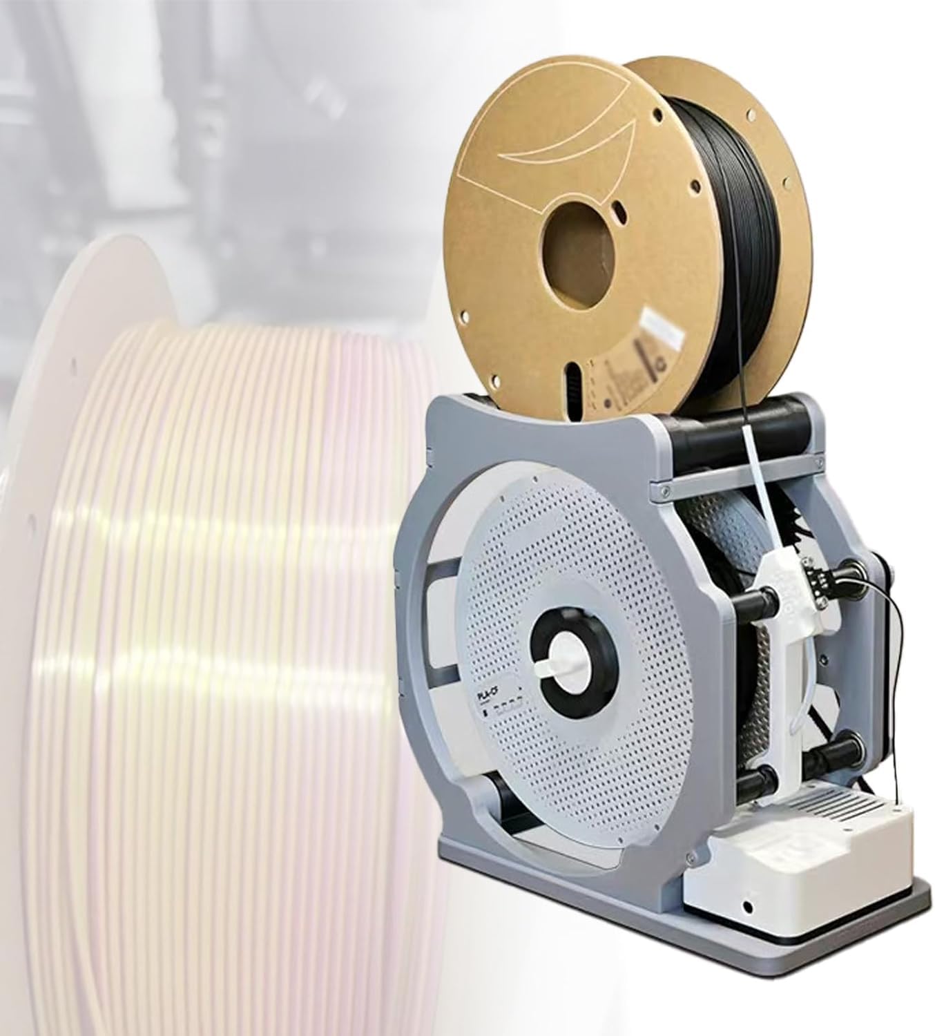 LMRXOFE Electric 3d Filament Spool Winder With Smart Start/stop, Tangle-free Rewinding For 1kg Spools, Ideal For 3d Printing And Welding Wire