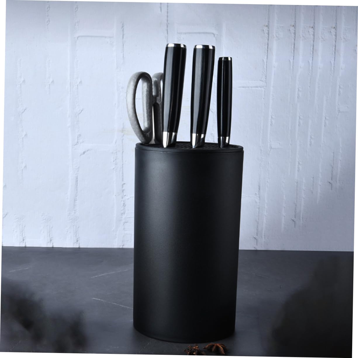 ULTECHNOVO Support Couteaux de Cuisine Noir Détachable Organisateur Pratique pour Rangement Ustensiles Cuisine