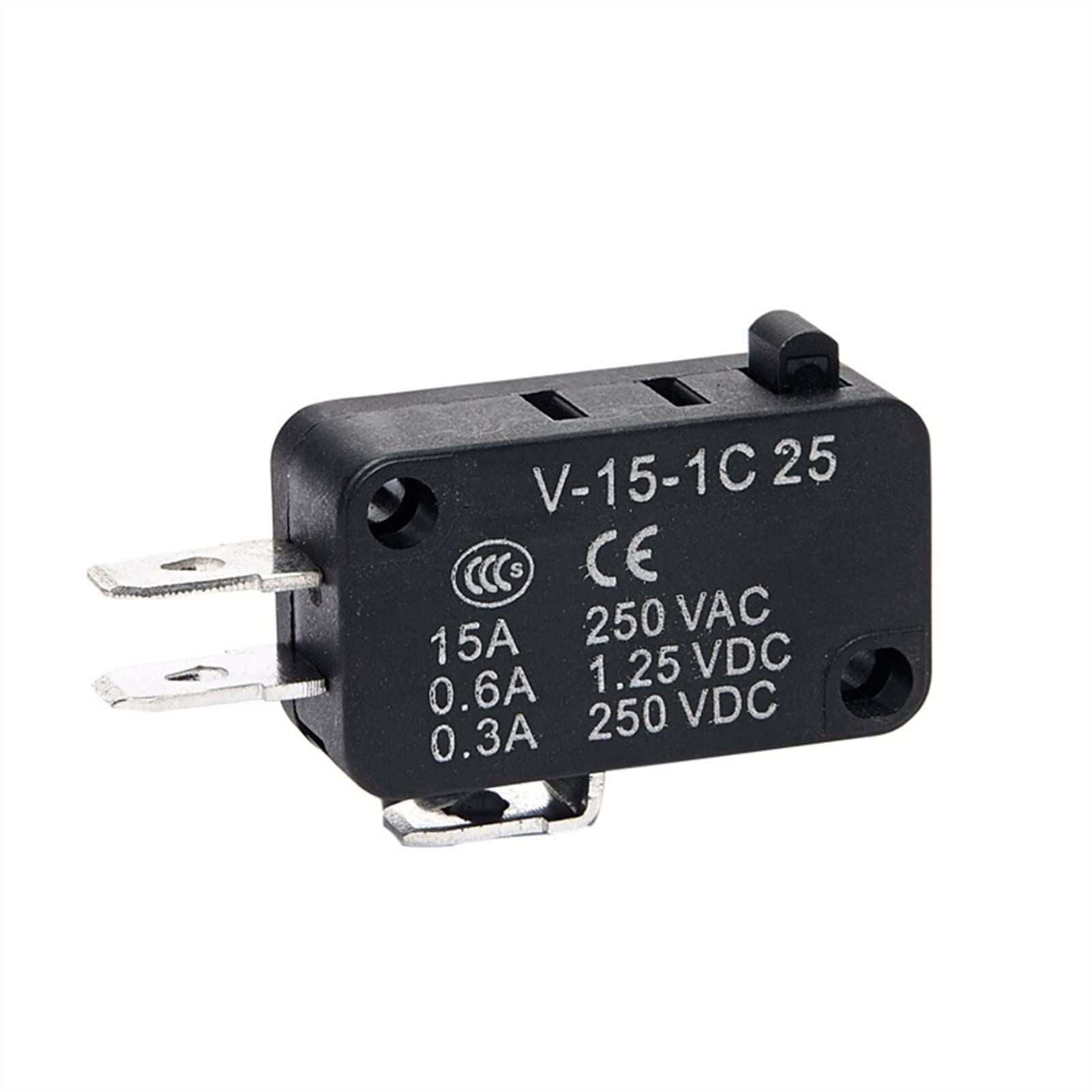 JNURGWLYH Replacement Parts Limit Switch Micro Switch Limit Travel switches Silver Momentary Self-Reset V-15 V-151 V-152 V-153 V-154 V-155 V-156-1C25(V-15-1c25)