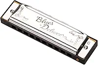 Gaita Diatônica Blues Deluxe em G Prata - Fender