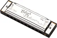 Gaita Diatônica Blues Deluxe em G Prata - Fender