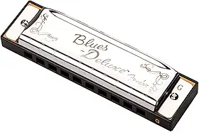 Gaita Diatônica Blues Deluxe em G Prata - Fender