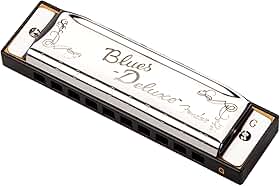 Gaita Diatônica Blues Deluxe em G Prata - Fender