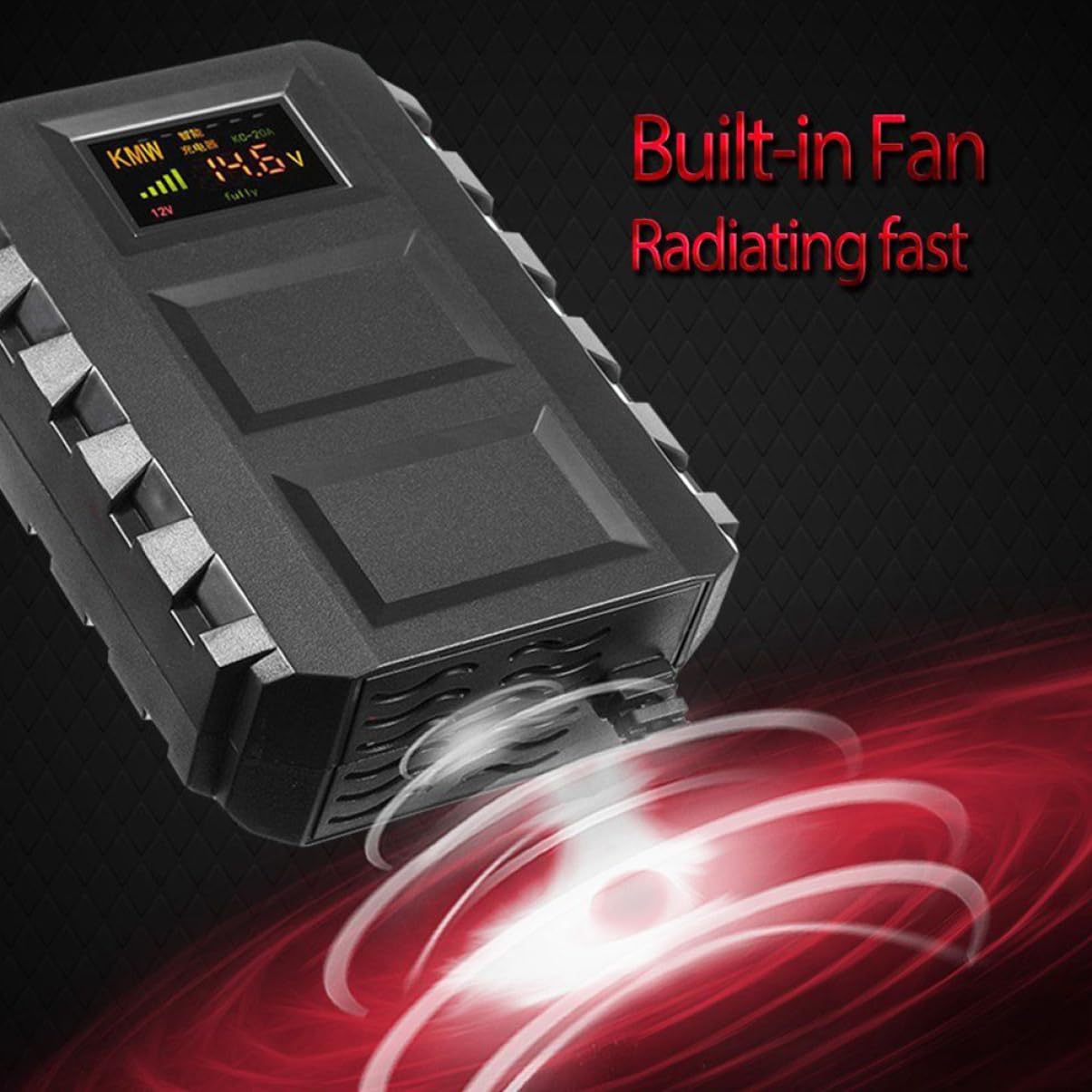 Chargeur de Batterie 12 V 20 A pour Moto, Protection Multiple