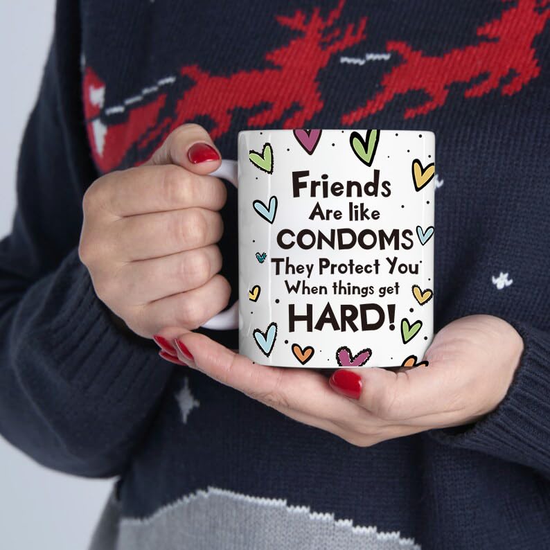 Mewgulf's for Women: Funny Joke Mug, 330ml / 11oz, Christmas & Thanksgiving, White - Image 4