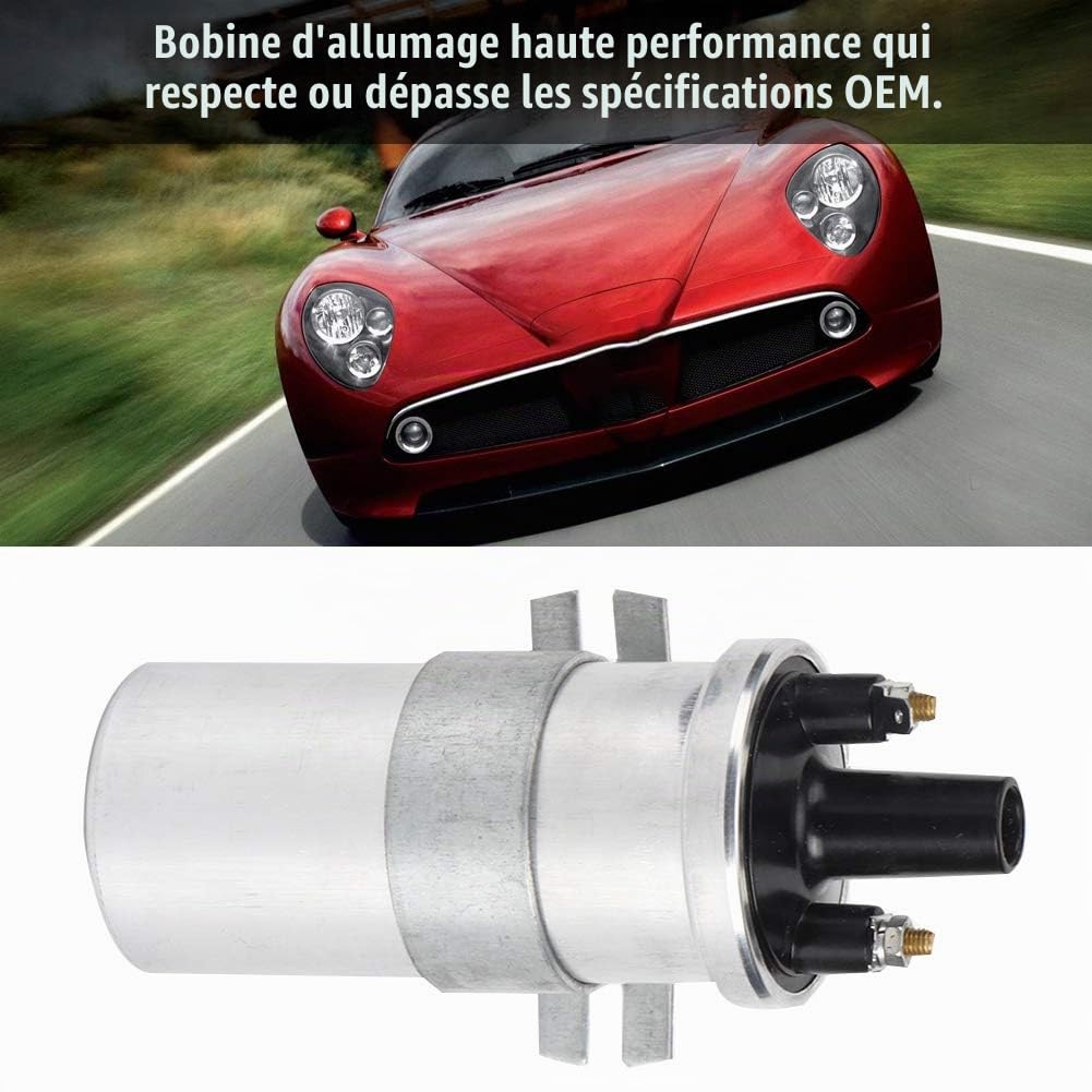 Bobine D'allumage 3 Ohms, Lucas Dlb101 Bobine D'allumage sans Ballast 3 Ohms pour Applications Lucas 12 Volts Dlb101