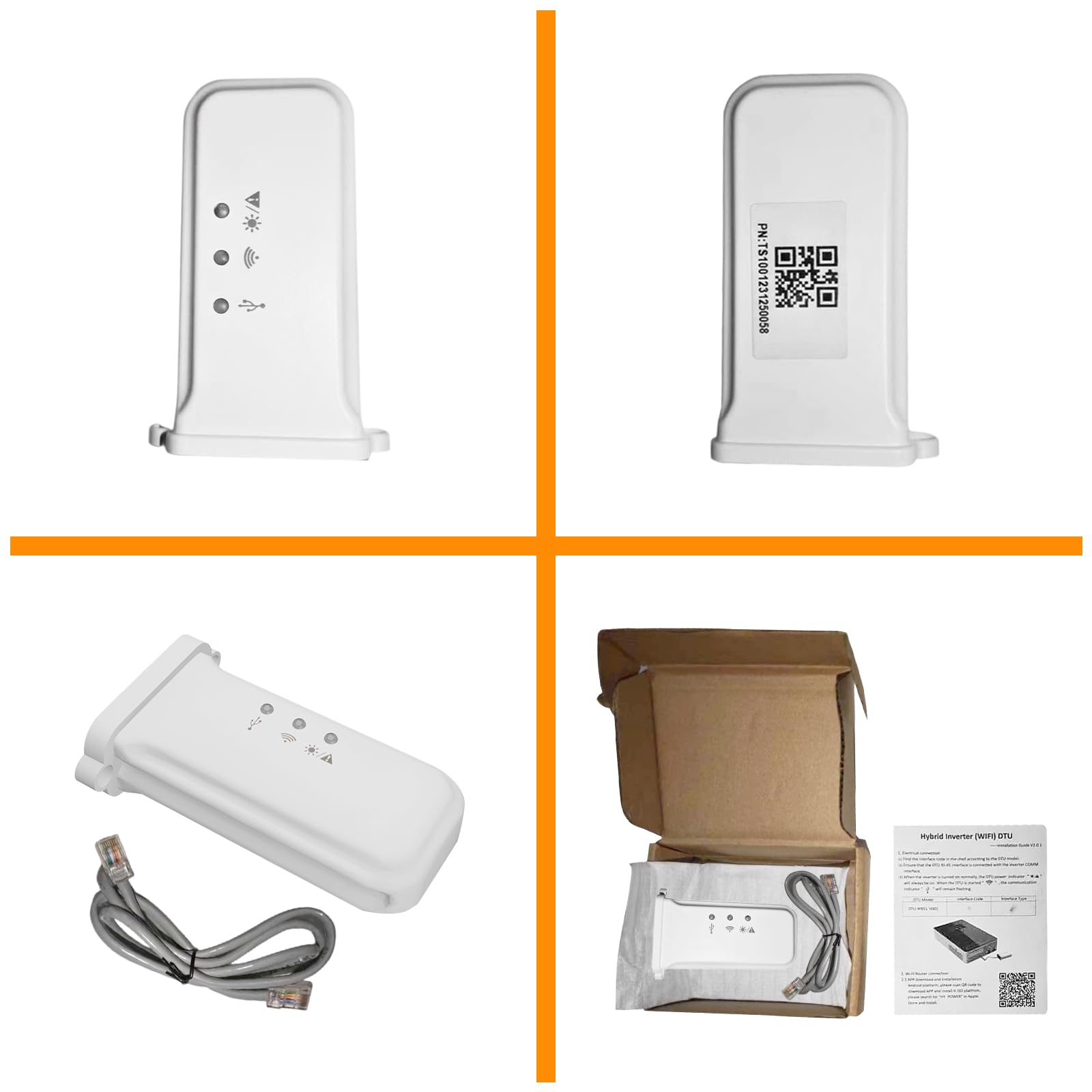 6500W/4500W Hybrid Wechselrichter WiFi-Modul Wechselrichter-WLAN-Modul WLAN-Anschluss Drahtloses Gerät mit Fernüberwachung für N30 Hybrid-Solarwechselrichter Online-Überwachungssystem