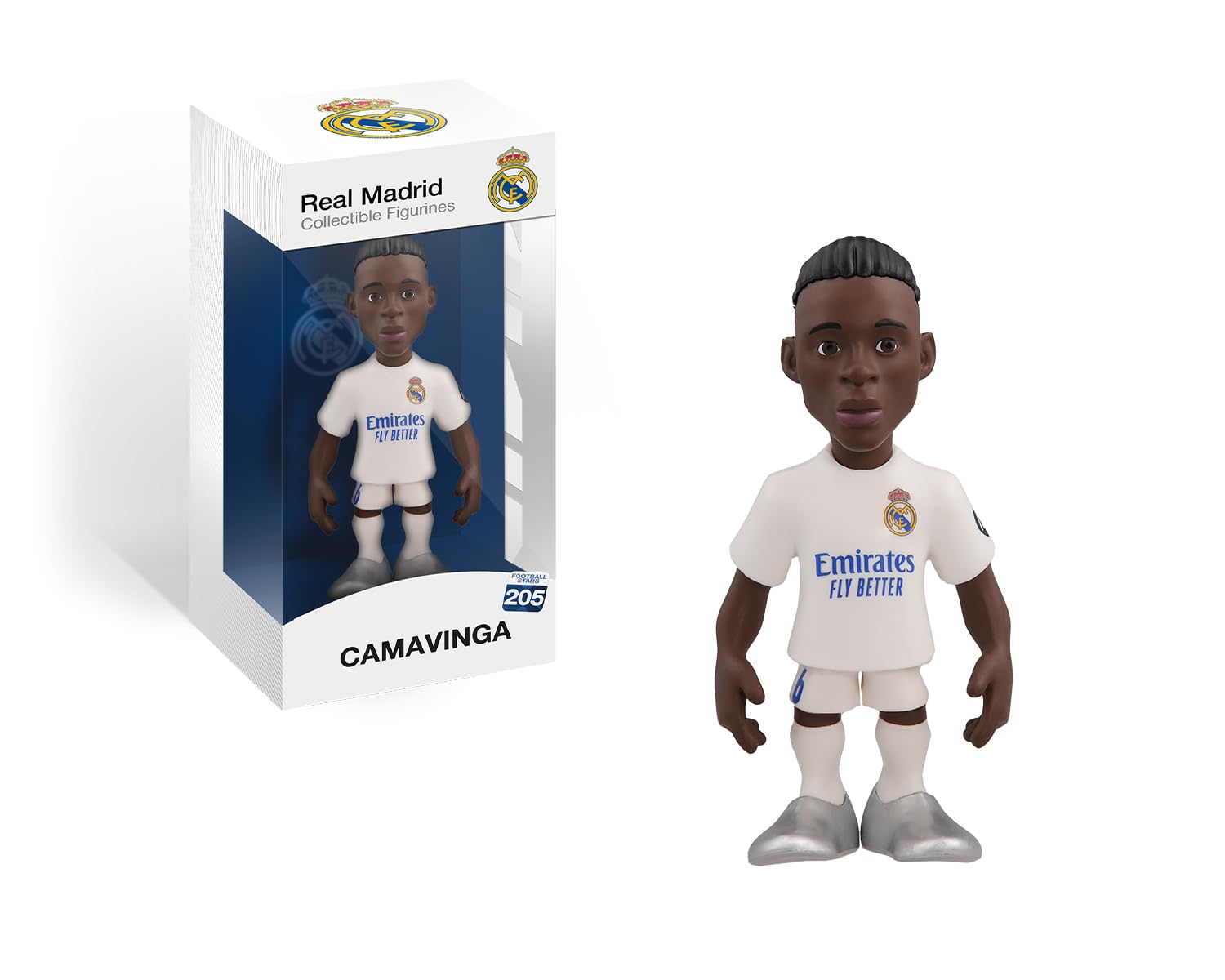 Minix Collectible Figure MN18390 Camabinga Figurine Real Madrid Collectible 4.7" Display Gift Idea for Kids and Adults Soccer Fans