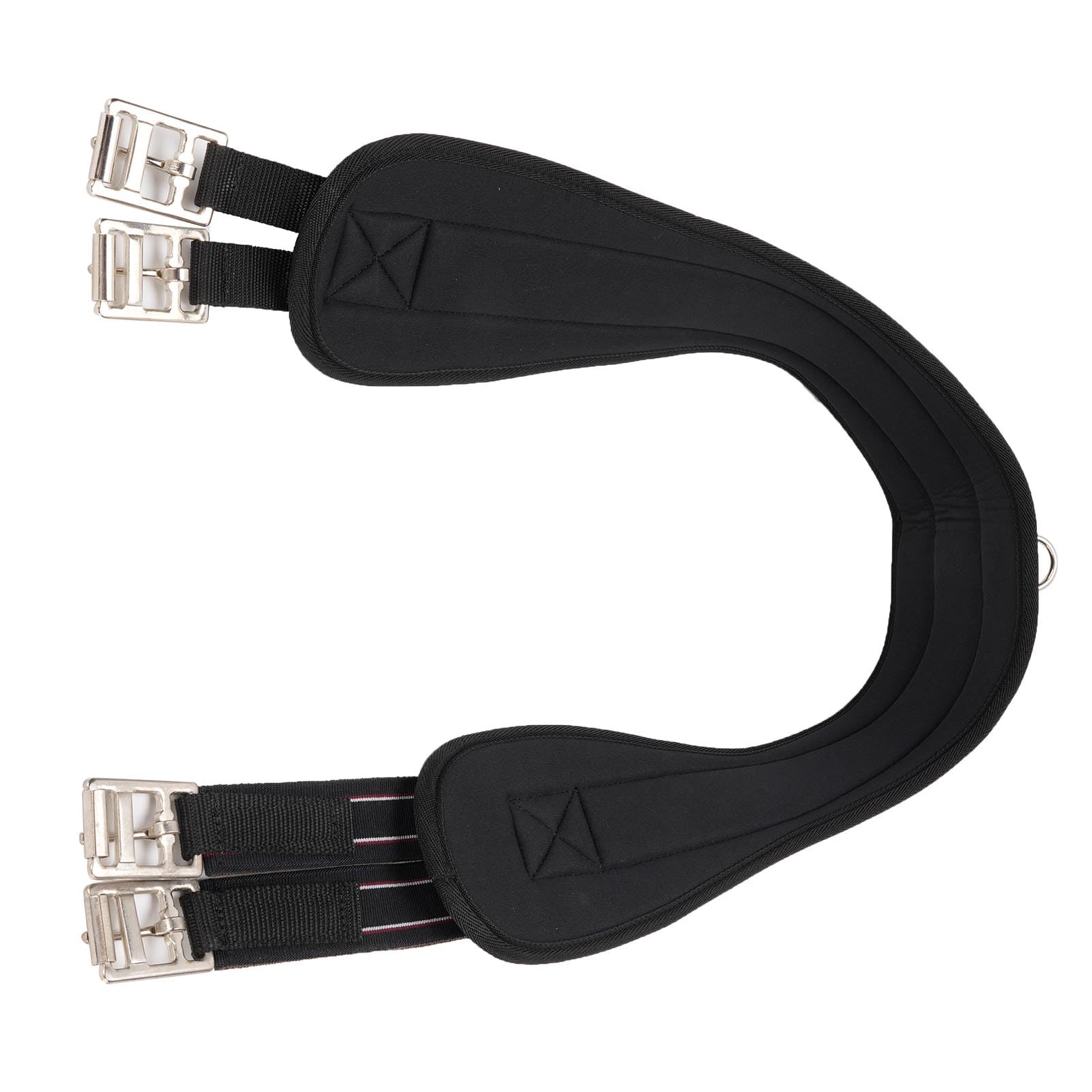 CHICIRIS Cincha Ecuestre, Cincha para Silla de Montar de Caballo sin Rozaduras con Bandas Elásticas de Alta Resistencia y Hebilla de Rodillo, para una Conducción Cómoda, Material de Cuero (115CM)